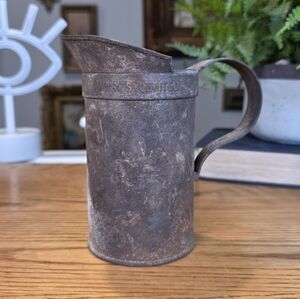 Antique General Steel Wares Limited Metal Pitcher - Rustic Canadian Decor